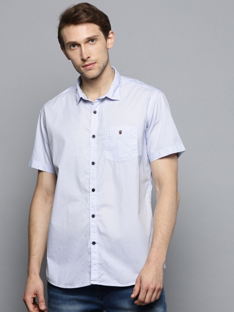 

Louis Philippe Sport Men Blue Slim Fit Printed Casual Shirt
