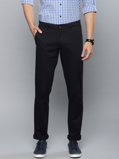 

Louis Philippe Sport Men Navy Blue Slim Fit Solid Regular Trousers