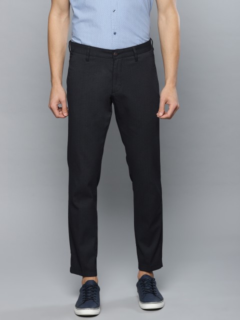 

Louis Philippe Sport Men Navy Blue Slim Fit Printed Regular Trousers