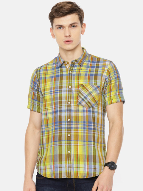 

Pepe Jeans Men Multicoloured Regular Fit Checked Casual Shirt, Multi