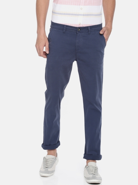 

Pepe Jeans Men Blue Slim Fit Solid Chinos