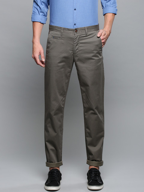 

Louis Philippe Sport Men Grey Slim Fit Printed Regular Trousers