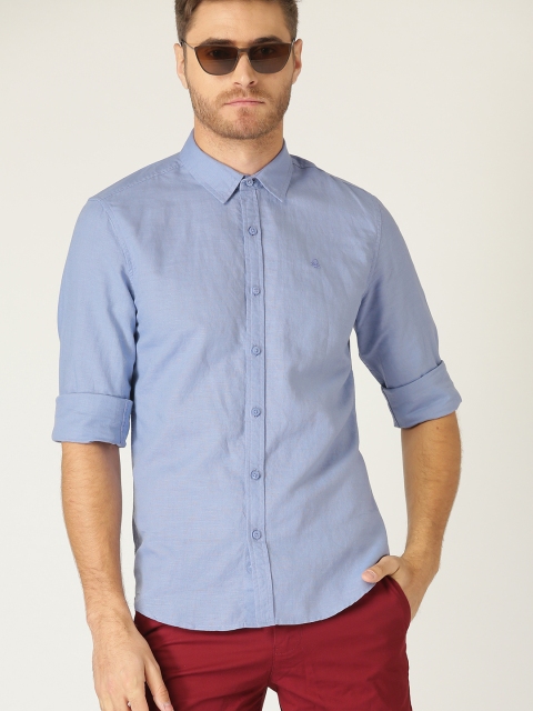 

United Colors of Benetton Men Lavender Slim Fit Solid Casual Shirt