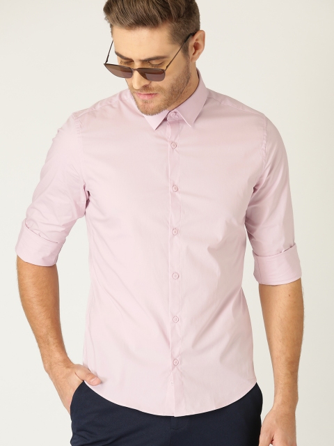 

United Colors of Benetton Men Lavender Slim Fit Solid Casual Shirt