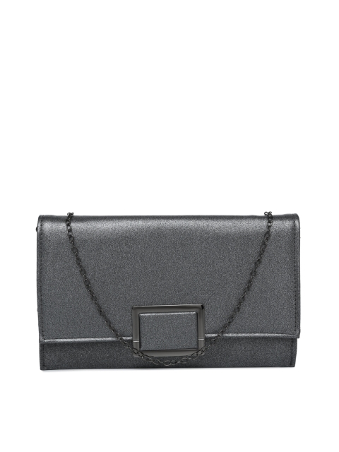 

CODE by Lifestyle Charcoal Grey Solid Clutch