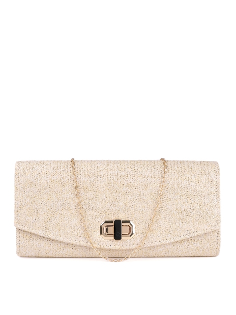 

CODE by Lifestyle Beige Solid Clutch