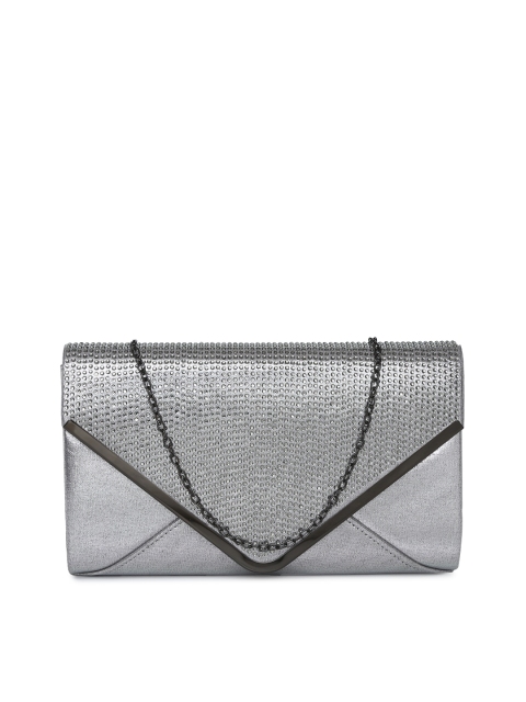 

CODE by Lifestyle Silver-Toned Embellished Clutch