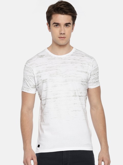 

Pepe Jeans Men White Printed Round Neck T-shirt