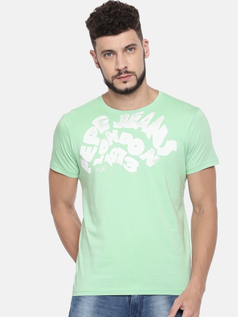 

Pepe Jeans Men Green Printed T-shirt