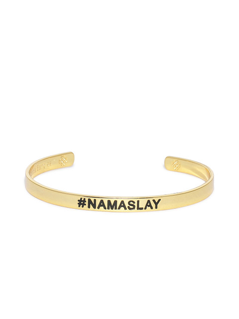 

Pipa Bella Limited Edition Real Gold Plated NAMASLAY Resolution Karma Bangle