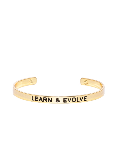 

Pipa Bella Gold-Plated Limited Edition Learn & Evolve Resolution Karma Bangle