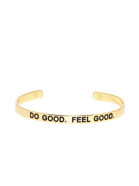 

Pipa Bella Limited Edition Real Gold Plated Do Good. Feel Good. Resolution Karma Bangle