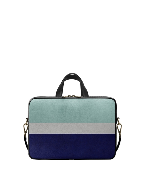 

DailyObjects Unisex Blue & Grey Colourblocked Laptop Bag