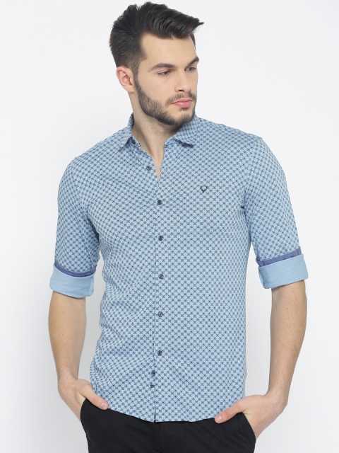 

Allen Solly Men Blue Slim Fit Printed Casual Shirt
