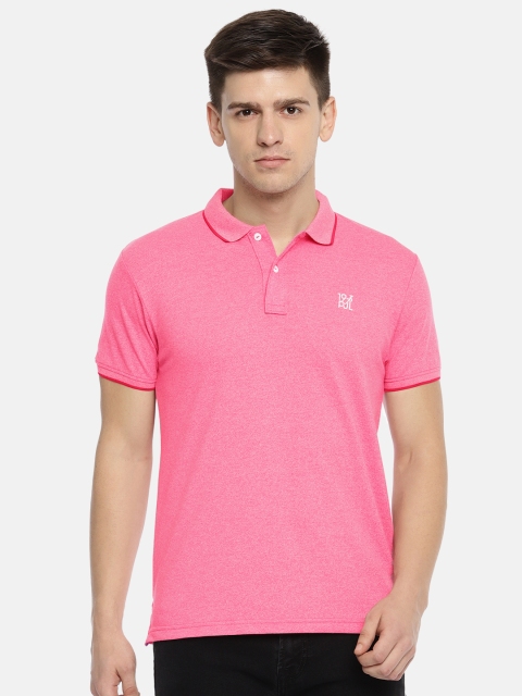 

Pepe Jeans Men Pink Solid GODWIN SS Polo Collar T-shirt