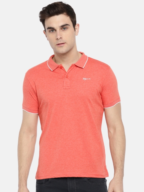 

Pepe Jeans Men Coral Pink Solid Polo T-shirt