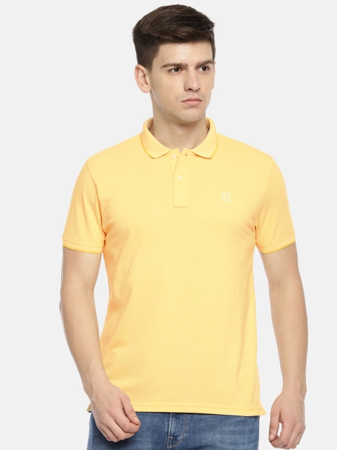 

Pepe Jeans Men Yellow Solid GODWIN SS Polo Collar T-shirt