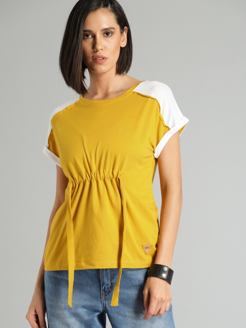 

Roadster Women Mustard Solid Top