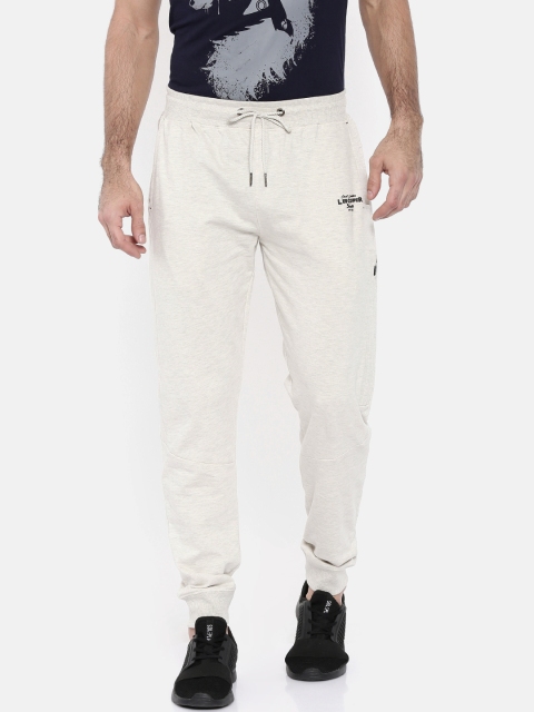 

Lee Cooper Men Off-White Regular Fit Solid Joggers