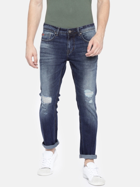 

Lee Cooper Men Blue Skinny Fit Mid-Rise Mildly Distressed Stretchable Jeans