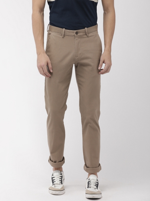 

Arrow Sport Men Khaki Chrysler Fit Solid Regular Trousers