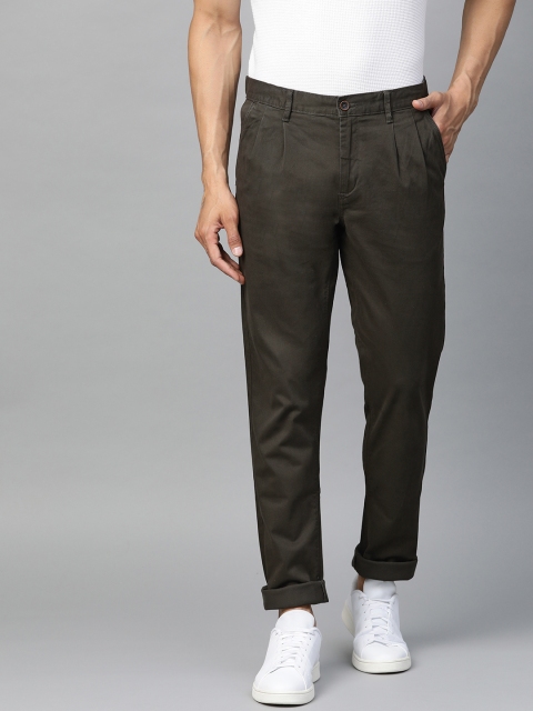 

Arrow Sport Men Olive Green Chrysler Regular Fit Solid Chinos