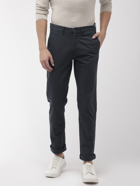 

Arrow Sport Men Navy Blue Chrysler Fit Solid Chinos