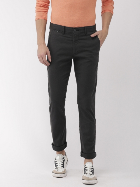 

Arrow Sport Men Black Slim Fit Solid Regular Trousers