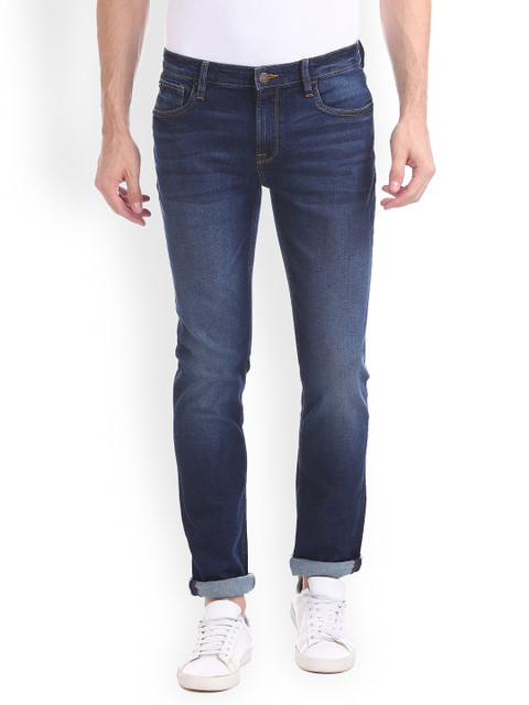 

Arrow Sport Men Navy Blue Slim Fit Mid-Rise Clean Look Jeans