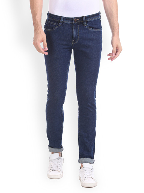 

Arrow Sport Men Navy Blue Skinny Fit Mid-Rise Clean Look Stretchable Jeans
