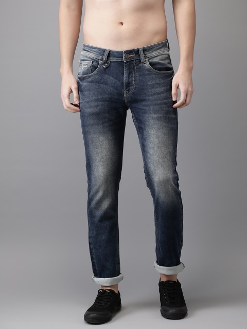 

Flying Machine Men Blue Slim Fit Mid-Rise Clean Look Stretchable Jeans