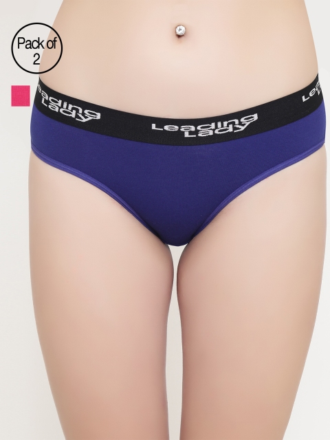 

Leading Lady Pack of 2 Assorted Hipster Briefs Grace-2-Blu-RN