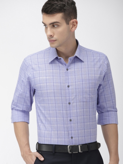 

Arrow Men Blue Slim Fit Checked Formal Shirt