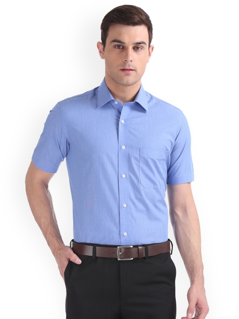 

Arrow Men Blue Regular Fit Solid Casual Shirt
