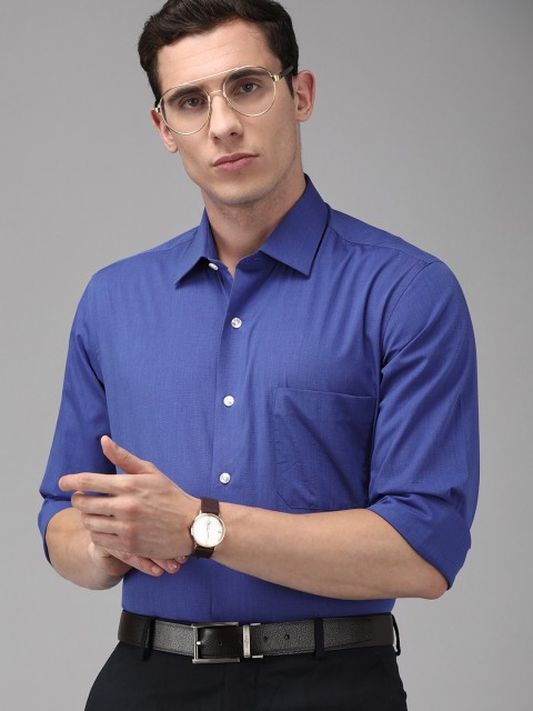 

Arrow Premium Men Blue Regular Fit Solid Formal Shirt