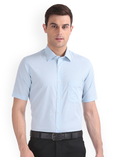

Arrow Men Blue Regular Fit Checked Casual Shirt