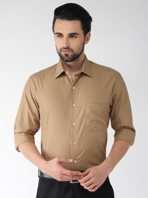 

Arrow Men Khaki Solid Regular Fit Formal Shirt