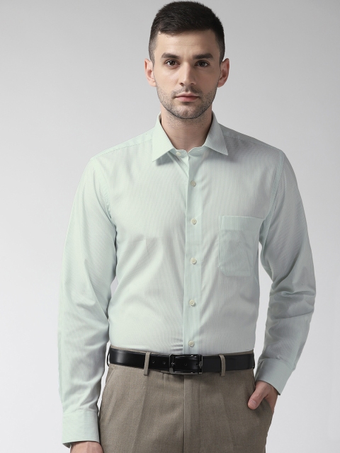 

Arrow Men Green Regular Fit Self-Design Formal Shirt