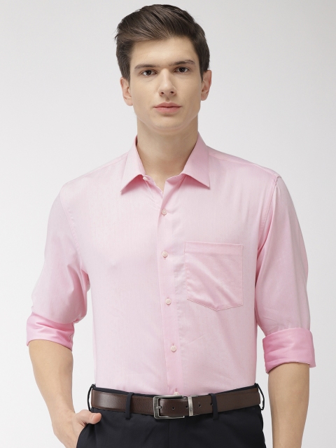 

Arrow Men Pink Slim Fit Self Design Formal Shirt