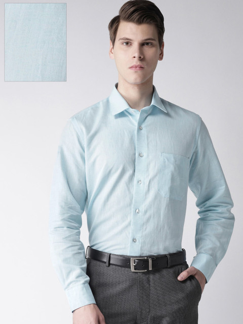 

Arrow Men Blue Regular Fit Solid Formal Sustainable Shirt