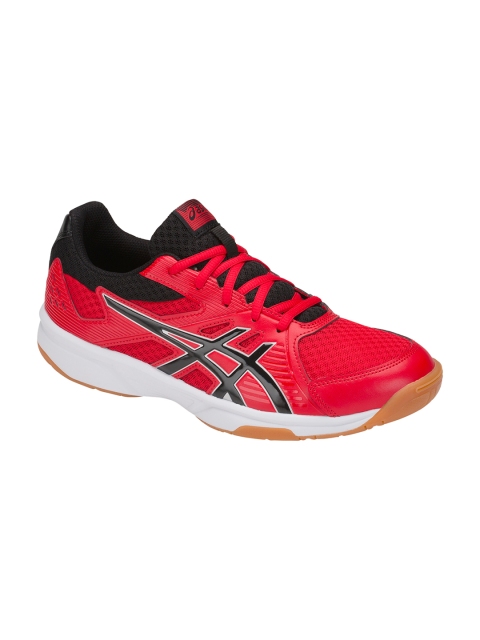 

ASICS Men Red Synthetic UPCOURT 3 Badminton Shoes