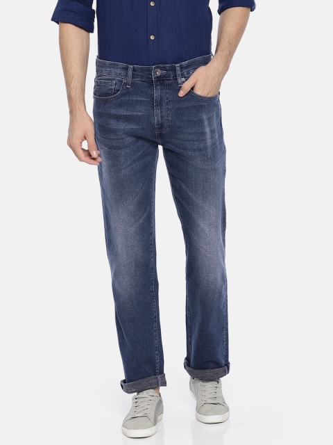 

Pepe Jeans Men Blue Regular Fit Low-Rise Clean Look Stretchable Jeans