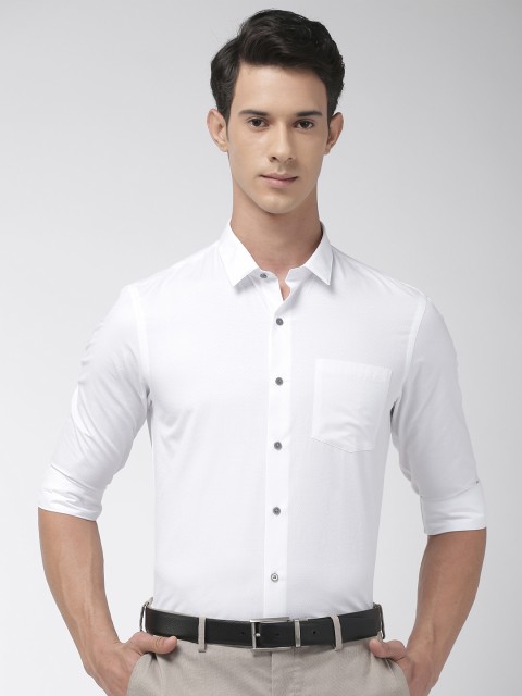

Arrow New York Men White Slim Fit Self-Design Formal Shirt