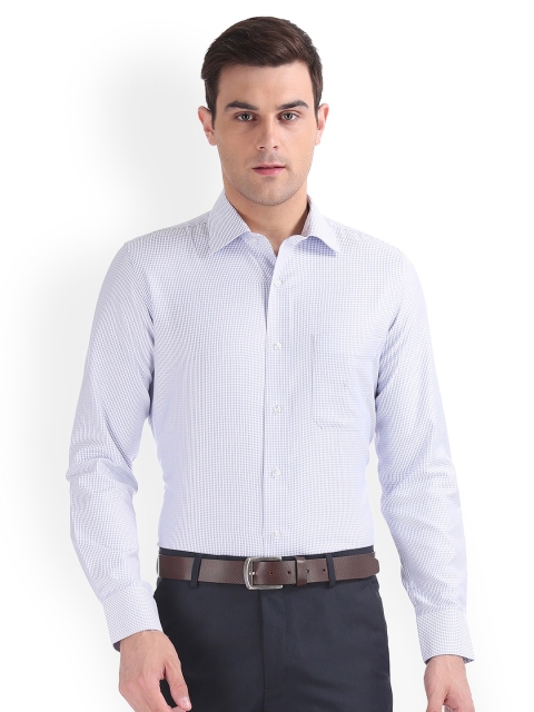 

Arrow Men Blue Regular Fit Self Design Casual Shirt