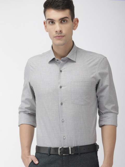 

Arrow New York Men Grey & White Slim Fit Checked Formal Shirt