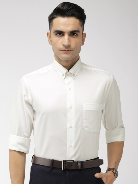

Arrow Men White Regular Fit Solid Casual Shirt