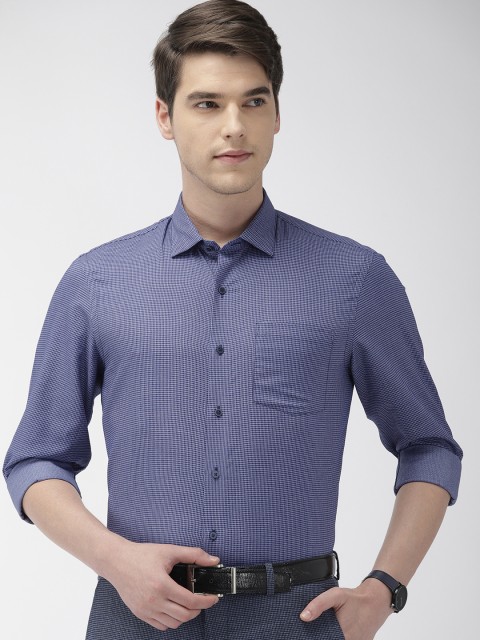 

Arrow New York Men Blue Slim Fit Self Design Formal Shirt