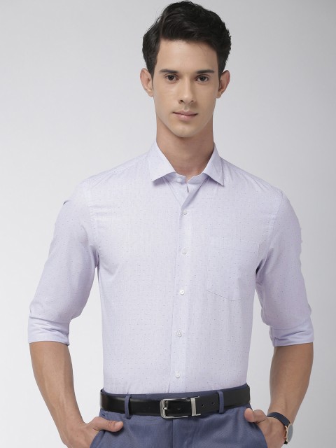 

Arrow New York Men Blue & White Slim Fit Checked Formal Shirt