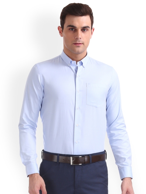 

Arrow New York Men Blue Regular Fit Solid Casual Shirt