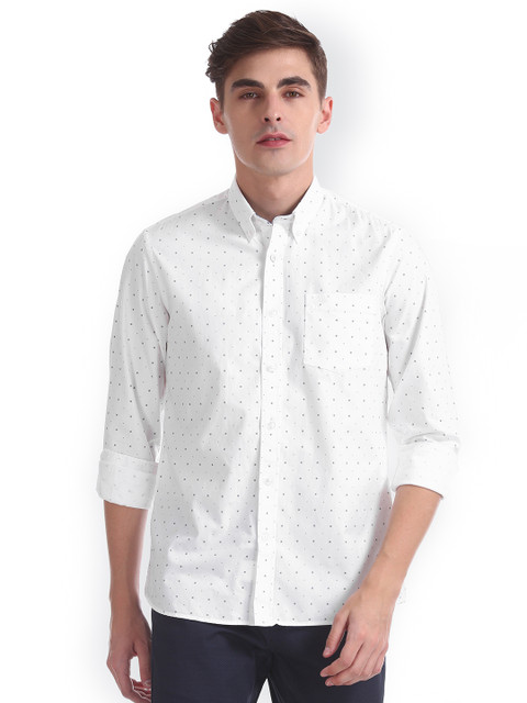 

Arrow Sport Men White Regular Fit Printed Casual Shirt